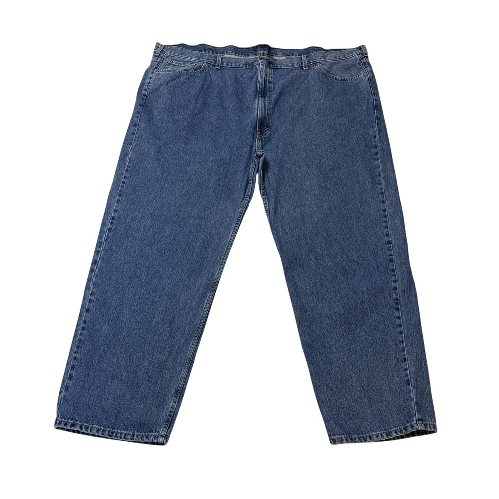 ✨Levi's 550 Jeans Big Mens 48x32 Relaxed Fit Straight Leg Med Wash 100% Cotton - Picture 1 of 9